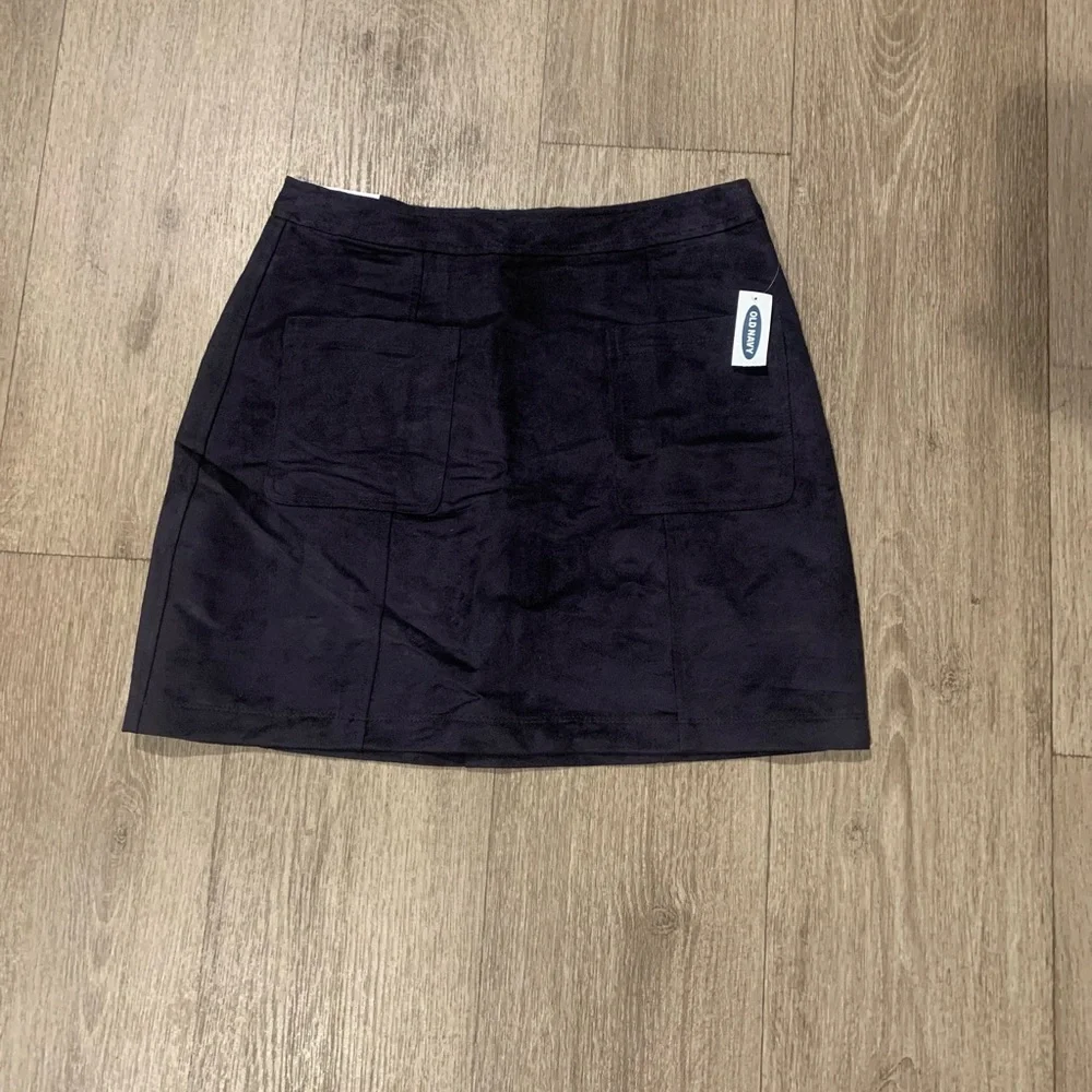 Madewell black Suede Pocket Mini Skirt - Picture 1 of 4